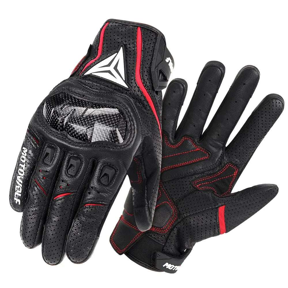 Leather Motorcycle Gloves