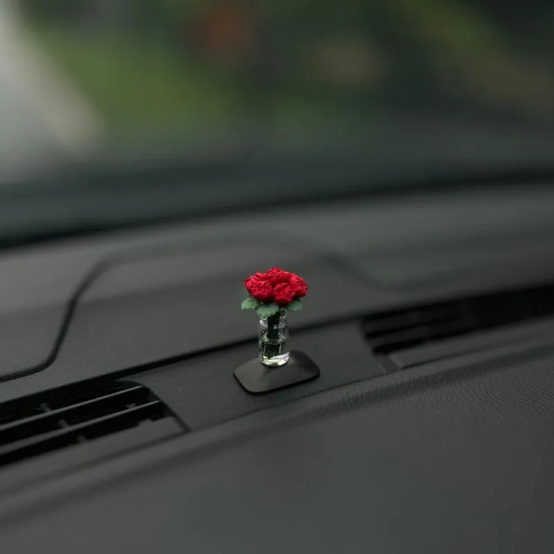 Cute Car Interior Decoration Mini Flowers