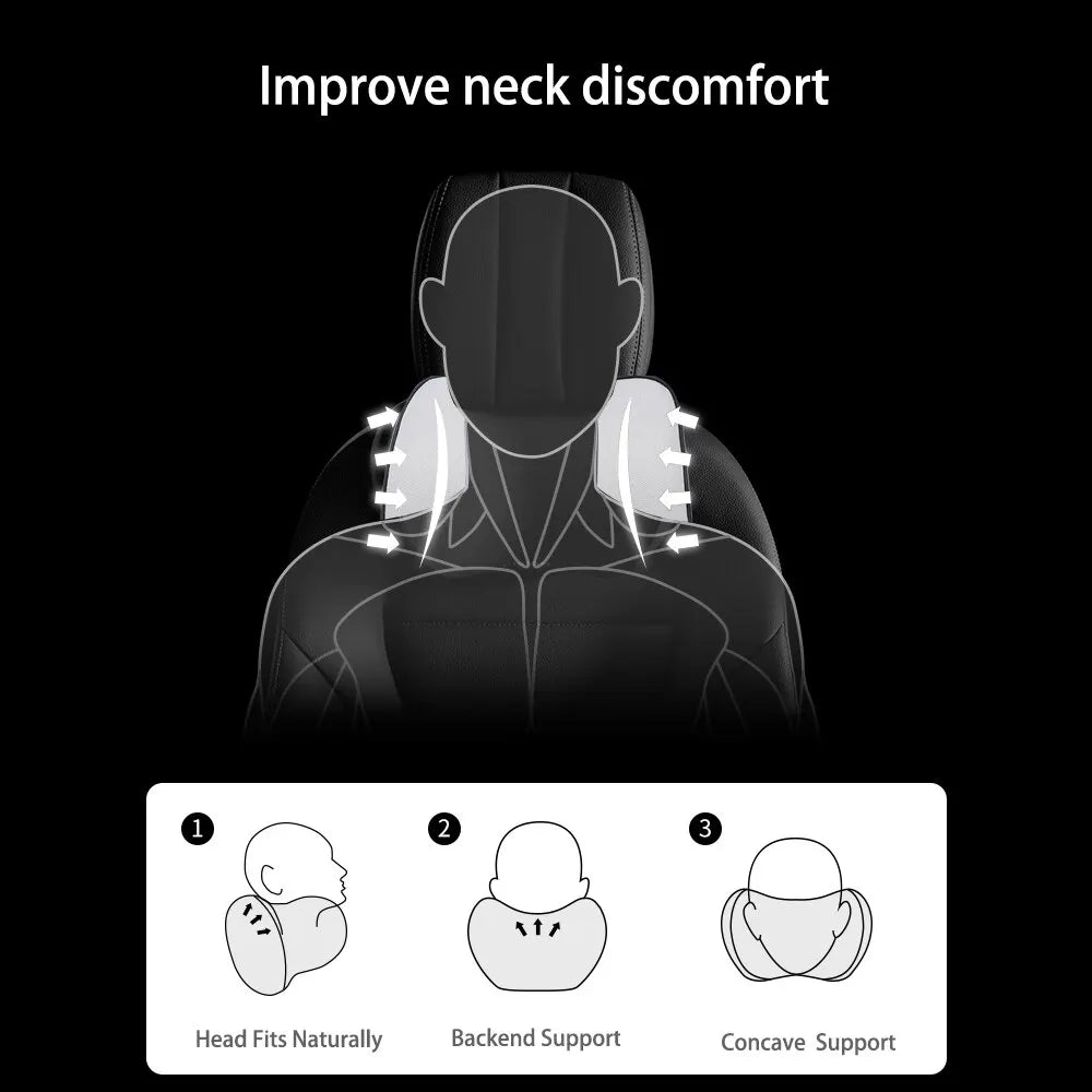 Car Seat Neck Headrest Pillow