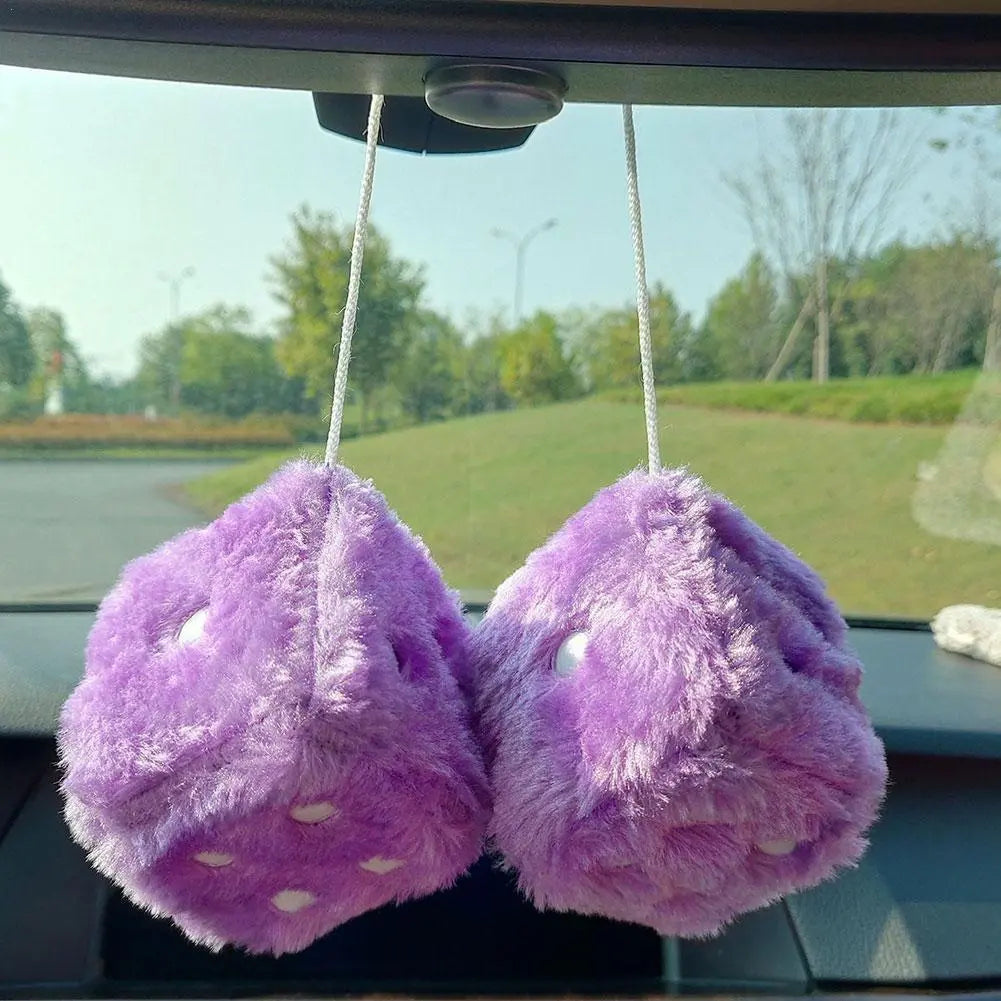 Fuzzy Plush Dice