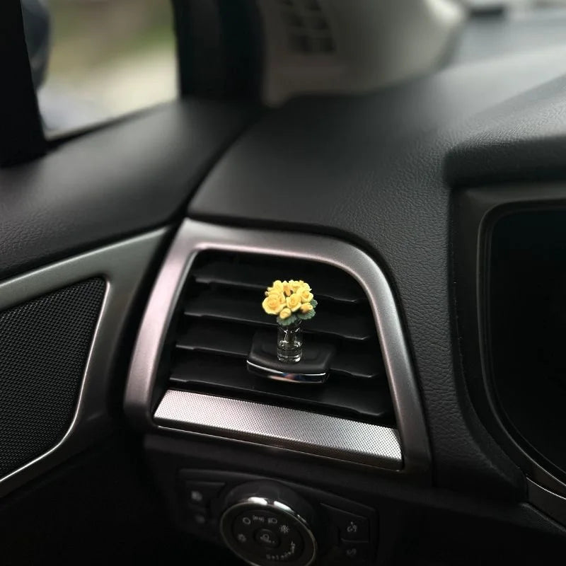 Cute Car Interior Decoration Mini Flowers