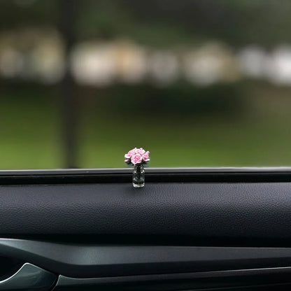 Cute Car Interior Decoration Mini Flowers